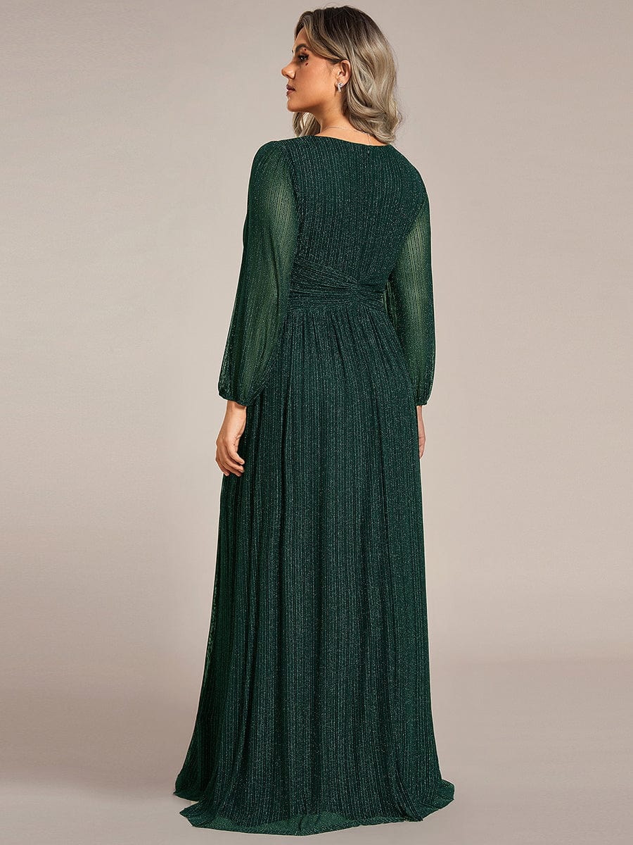 ever BRYM|Sparkle Long Sleeve Formal Evening Dress with A-line Silhouette - Image 40