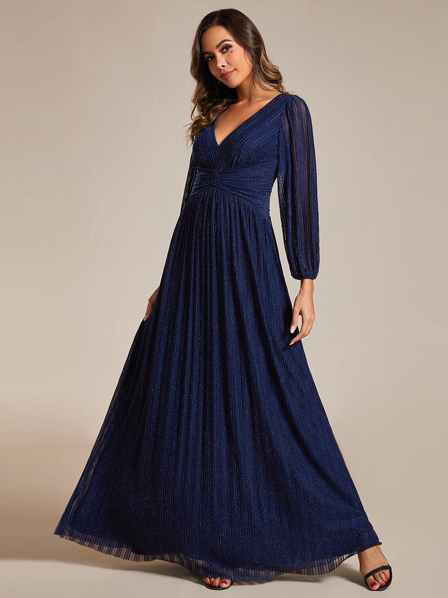 ever BRYM|Sparkle Long Sleeve Formal Evening Dress with A-line Silhouette - Image 47