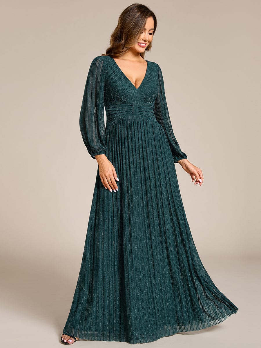 ever BRYM|Sparkle Long Sleeve Formal Evening Dress with A-line Silhouette - Image 84