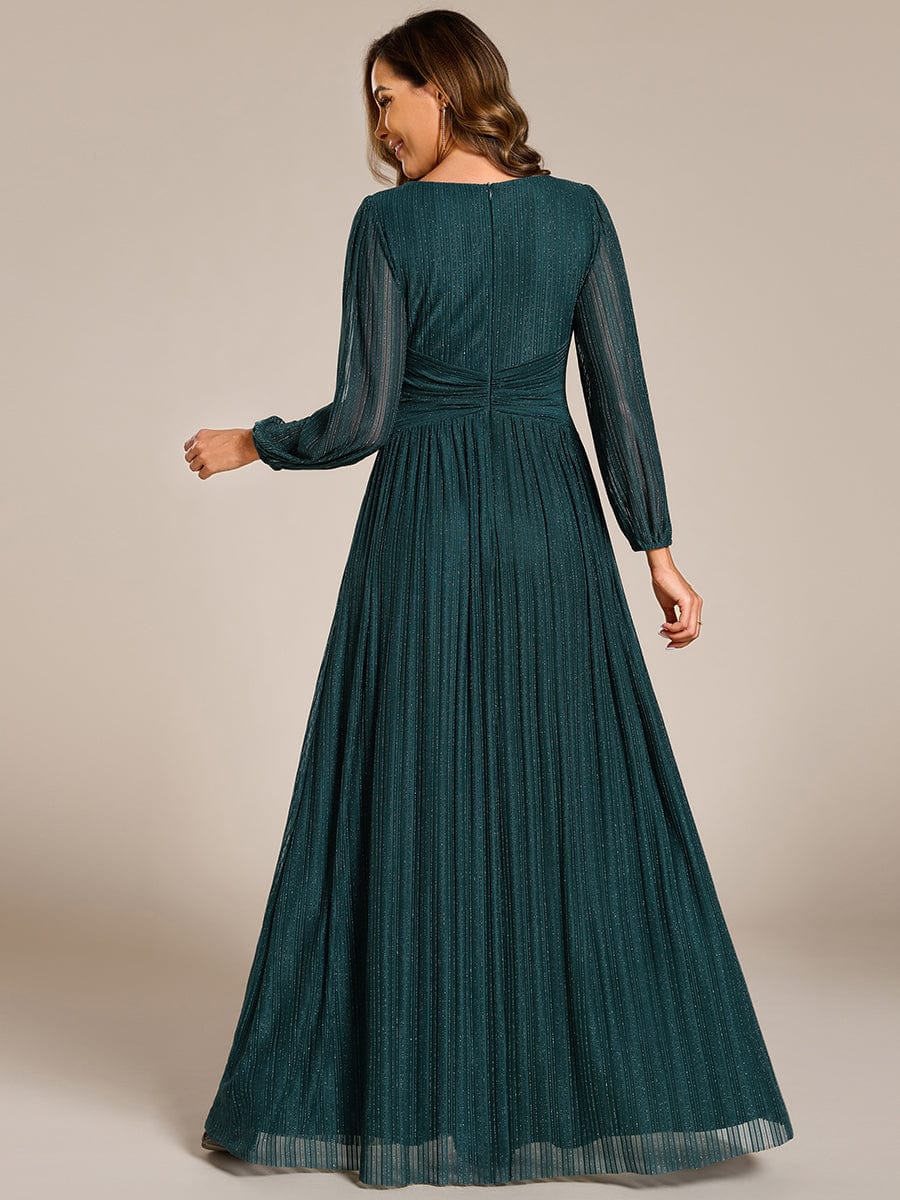 ever BRYM|Sparkle Long Sleeve Formal Evening Dress with A-line Silhouette - Image 85