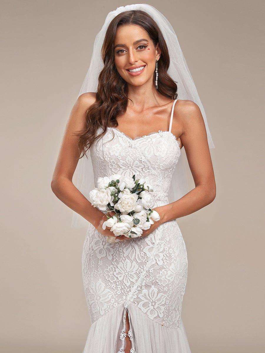 Sweetheart Spaghetti Strap Mermaid Wedding Dress(Final Sale) - Image 3