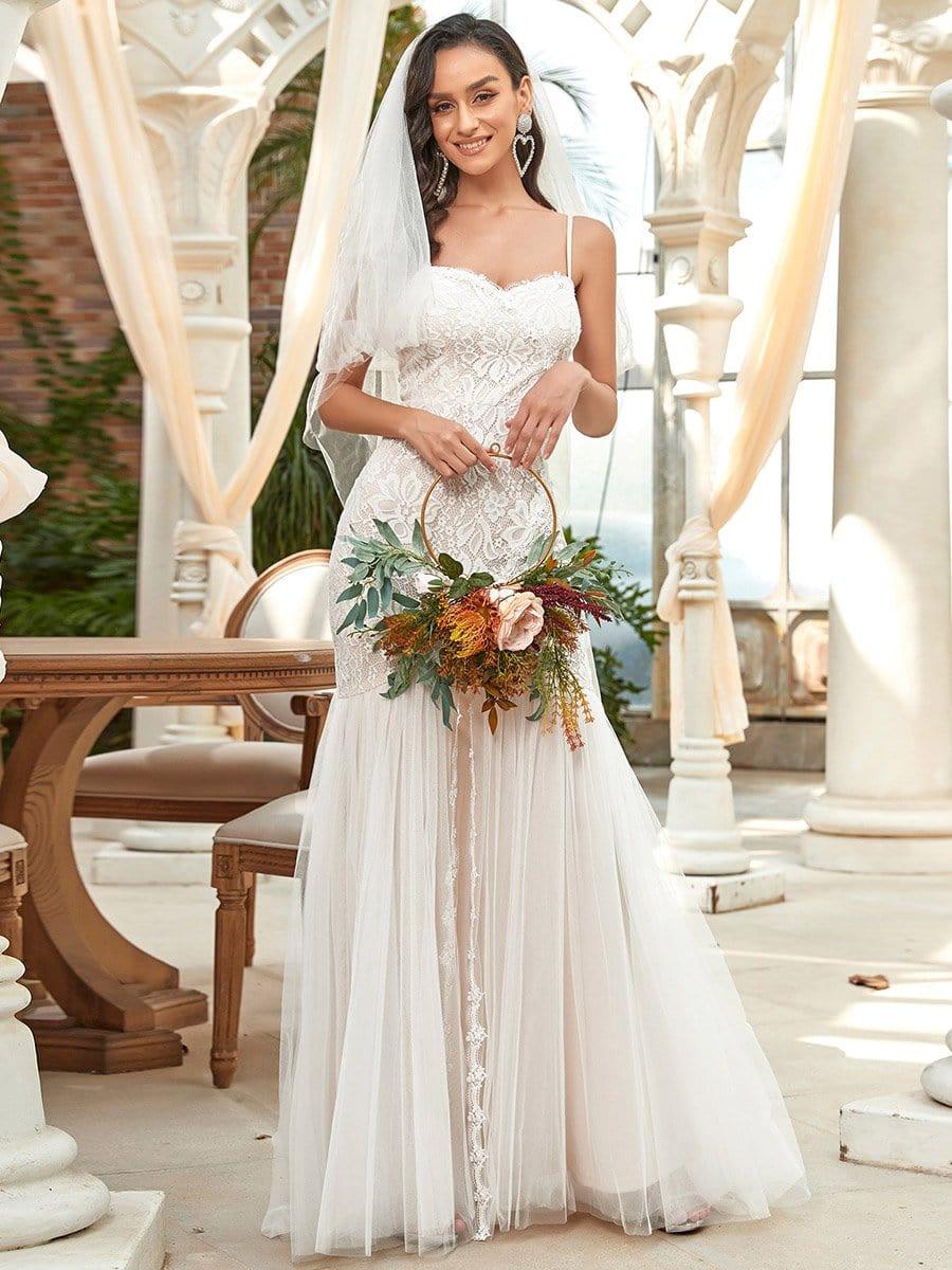Sweetheart Spaghetti Strap Mermaid Wedding Dress(Final Sale) - Image 7
