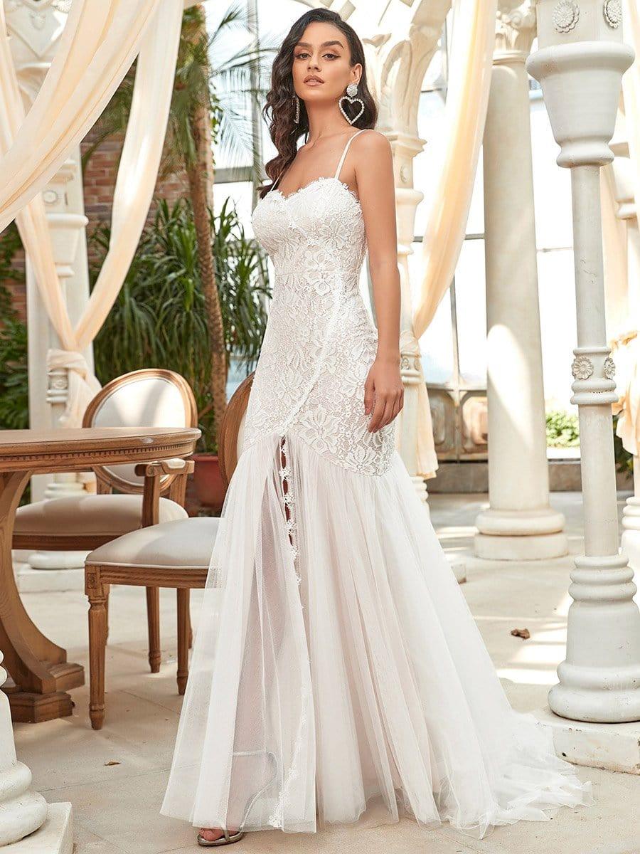 Sweetheart Spaghetti Strap Mermaid Wedding Dress(Final Sale) - Image 8