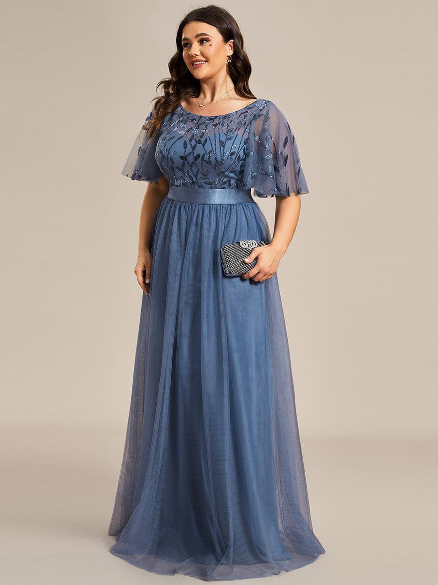 ever SAPHIR|Women's A-Line Short Sleeve Embroidery Floor Length Wedding Guest Dresses - Image 68