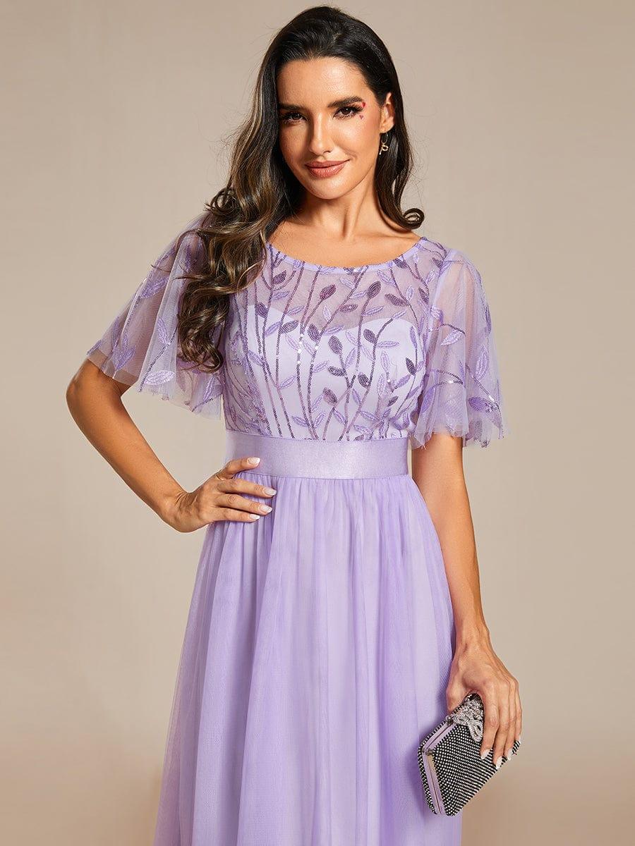ever SAPHIR|Women's A-Line Short Sleeve Embroidery Floor Length Wedding Guest Dresses - Image 80
