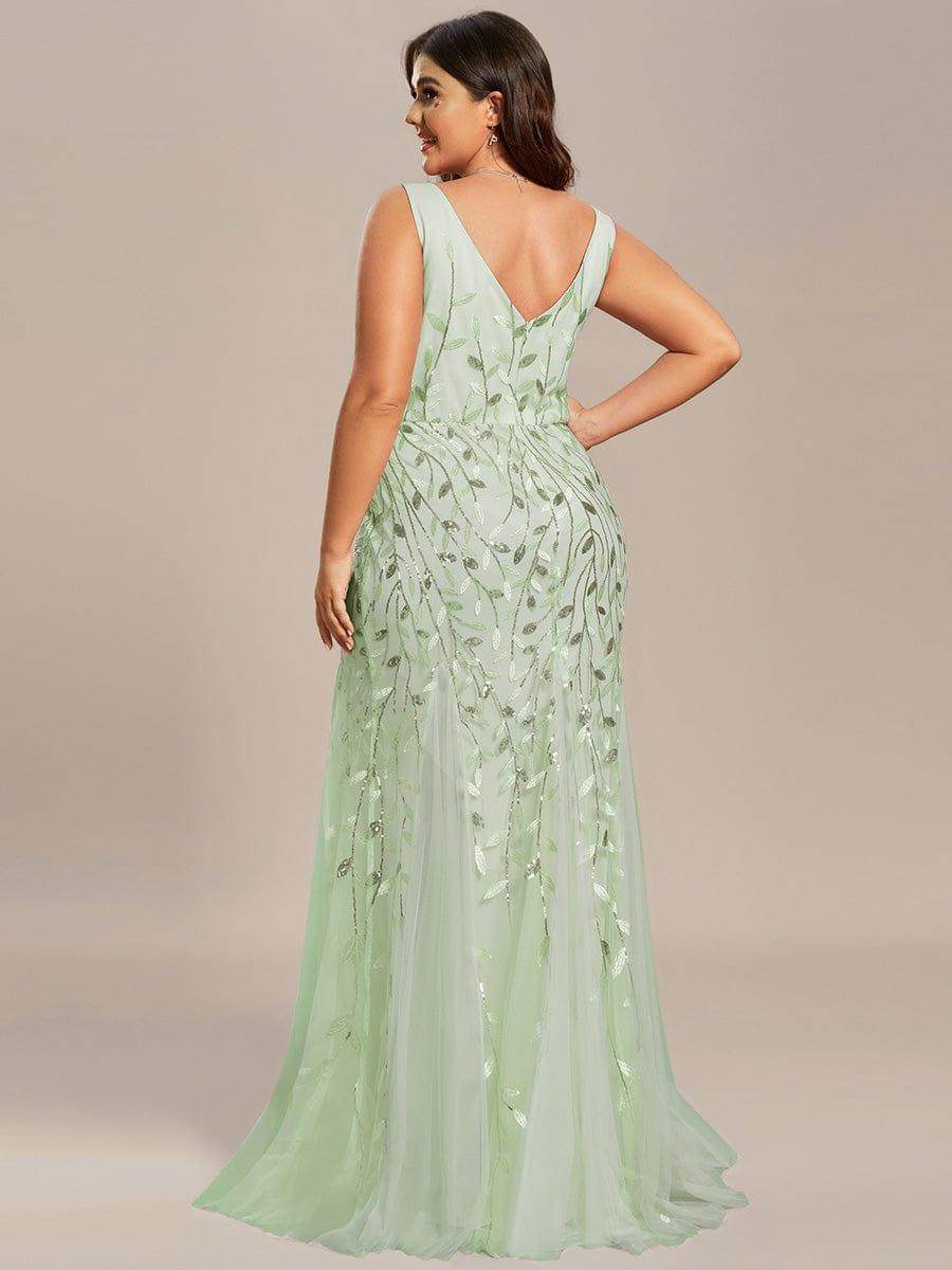 ever ORIEL|Women's Double V-Neck Fishtail Sequins Evening Dress - Image 110