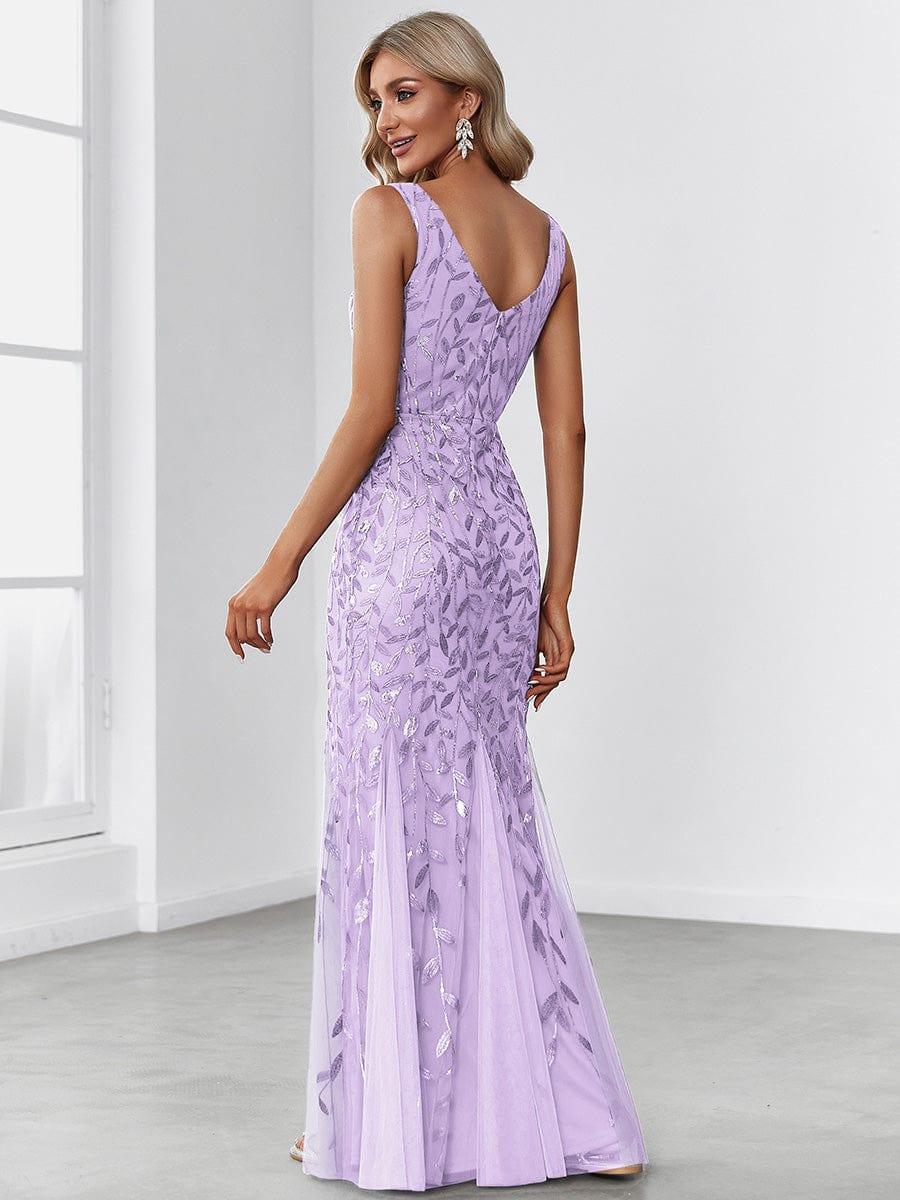 ever ORIEL|Women's Double V-Neck Fishtail Sequins Evening Dress - Image 83