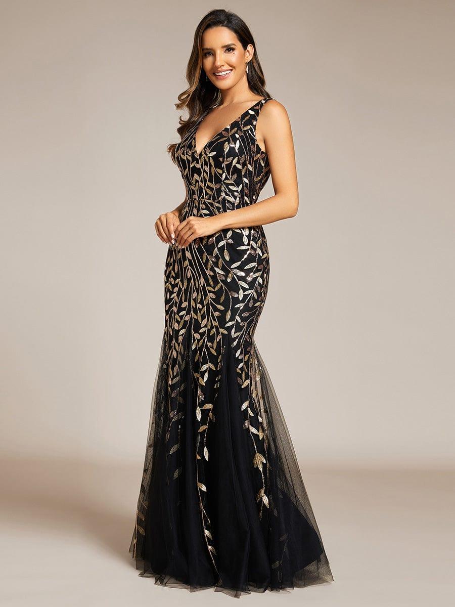 ever ORIEL|Women's Double V-Neck Fishtail Sequins Evening Dress - Image 98